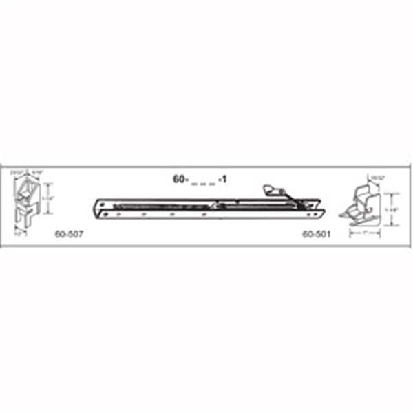 Robus Splendor 21 in. Balance Stamped No. 2020 with Ends 60-507 & 60-501 Attached Window Channel, 6PK RO1208332 - main